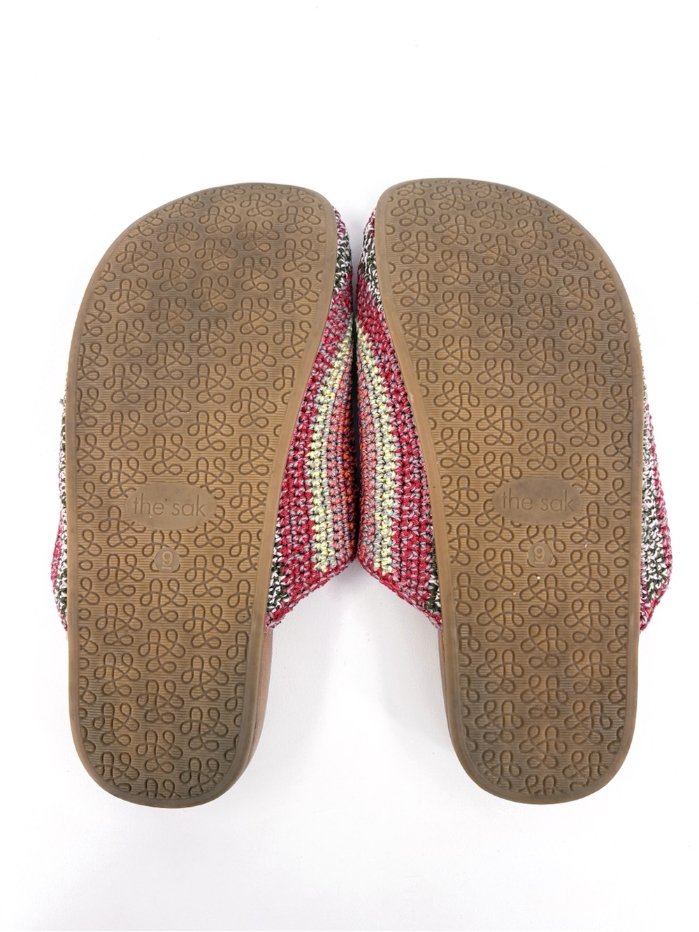 THE SAK Bolinas Boho Stripe Crochet Clogs in Sunset US 9 - Picture 13 of 15